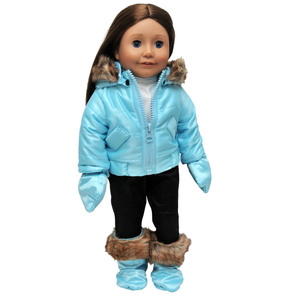 The Queen's Treasures Blue Ski Wear Outfit Fits 18" American Girl® Doll