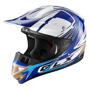 Adult Off-Road Motorcycle Helmet (Blue, Large)