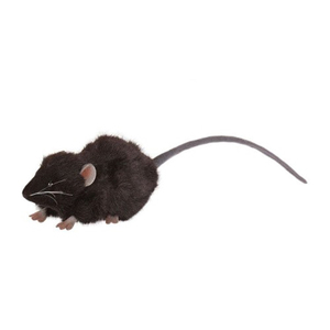 hansa Black Mouse Plush