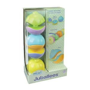 Juballees Balls to Mix Match Click Stack & Roll! Ages 6+ Months