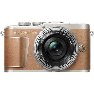 PEN E-PL9 Mirrorless Micro Four Thirds Digital Camera with 14-42mm Lens (Brown)