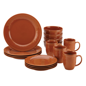 Cucina 16pc Dinnerware Set Orange