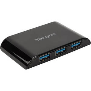 4-Port USB 3.0 SuperSpeed Hub (Black)