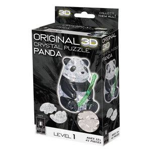 Bepuzzled 3D Crystal Puzzle - Panda: 41 Pcs