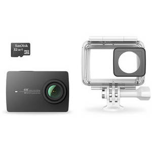 4K Action Camera with Waterproof Case & 32GB microSD Card (Black)
