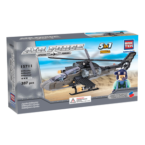 Brictek 5 in 1 Air Force Apache Helicopter