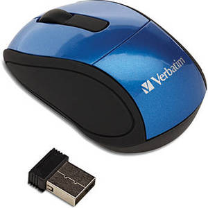 Wireless Mini Travel Mouse - Blue