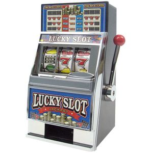 Trademark Global Lucky Slot Machine Bank