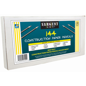 Sargent Art Colored Pencils For Construction Paper 144/Colored Pencils