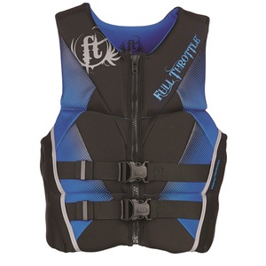 Full Throttle Men's Hinged Rapid-Dry Flex-Back Vest Blue-Xl