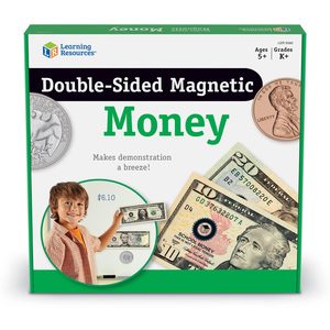 Learning Resources Double-Sided Magnetic Money Set, 45/Pkg