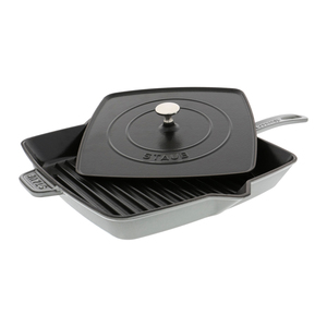 Cast Iron 10" Square Grill Pan Graphite Gray