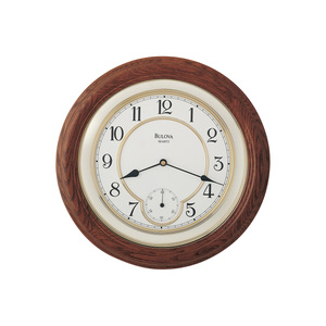 William Round Wood Wall Clock