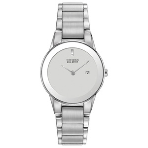Womens Axiom Eco-Drive SSteel Watch Silver Dial
