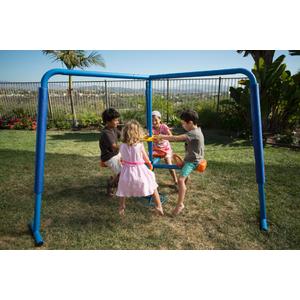 Iron 4 Station Fun Filled Merry Go Round