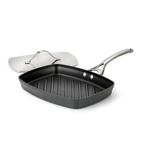 Contemporary Nonstick 13.75" Panini Pan and Press