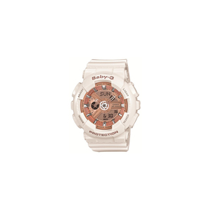 Womens Baby-G Analog/Digital Watch White/Rose-Gold