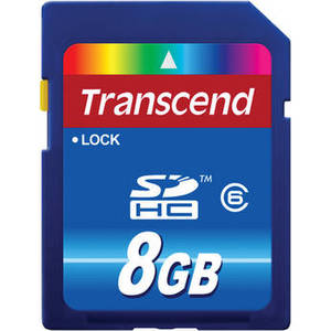 8GB SDHC Memory Card Class 6