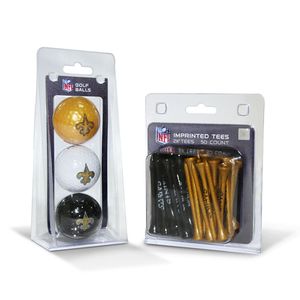 Team Golf New Orleans Saints NFL Golf Ball and Tee Set