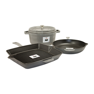 Cast Iron 4pc Cookware Set Graphite