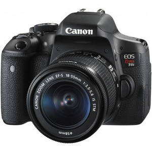 EOS Rebel T6i DSLR Camera with 18-55mm Lens