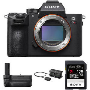 Alpha a7R III Mirrorless Digital Camera Body with Vertical Grip Kit