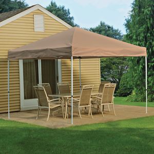 ShelterLogic Pop-Up 10&#8217; x 10&#8217; Open Top Pro Canopy - Desert Bronze