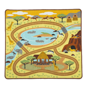 Melissa & Doug Round the Savanna Safari Rug
