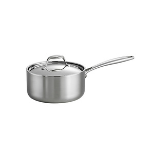 Gourmet Tri-Ply Clad 18/10 Stainless Steel 3 Qt Saucepan w/ Cover