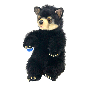 hansa Black Bear Cub 13 Inch Plush