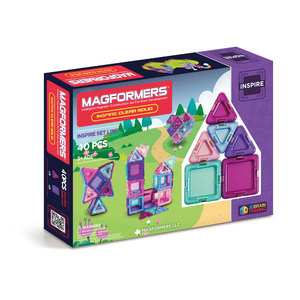 Magformers Solids Clear Inspire 40pc Set