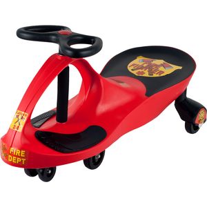 Lil' Rider Red Rescue Firefighter Wiggle Ride-on Car
