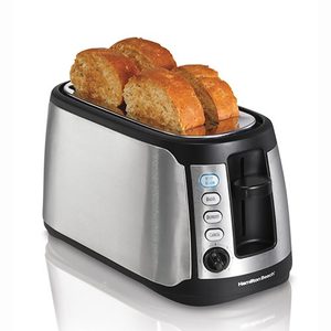 Keep Warm 4-Slice Long Slot Toaster