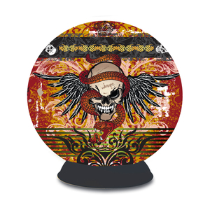 Bepuzzled Lifestyle 3D Puzzle Sphere - Skull Tattoo: 240 Pcs