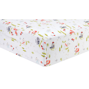 Winter Woods Deluxe Flannel Fitted Crib Sheet