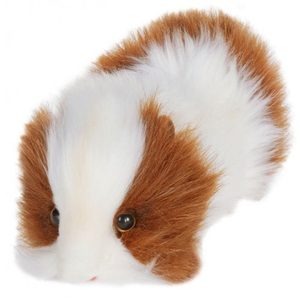 hansa Brown and White Guinea Pig Plush