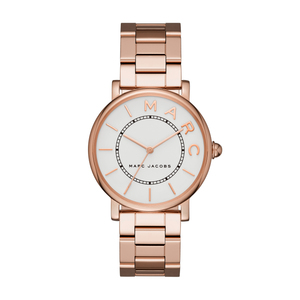 Ladies Roxy Rose Gold-Tone Stainless Steel Watch White Dial
