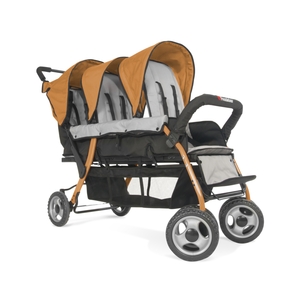 Foundations Trio Sport Tandem Stroller, Orange