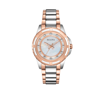 Ladies Diamond Accent Bracelet Mother of Pearl Dial