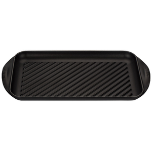 Enameled Cast Iron Extra-Large Double Burner Matte Black