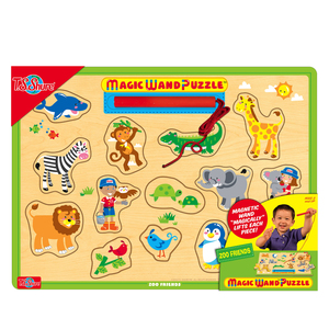 TS Shure Zoo Friends Wooden Magnetic Magic Wand Puzzle