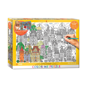 EuroPuzzles Color-Me Puzzle - Town Houses: 300 Pcs