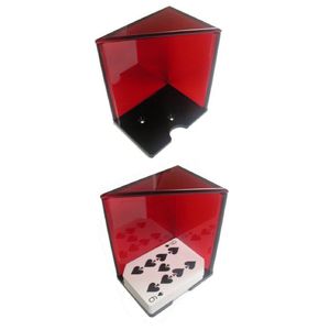 Trademark Global 6 Deck Discard Holder (Red) with Top