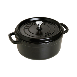 Cast Iron 4 Qt Round Cocotte Black Matte