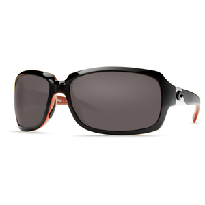 Isabela Black/Coral Sunglasses w/Gray 580P Lenses