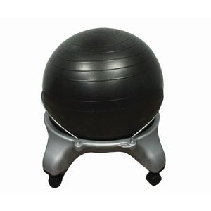 Cando Ball Stool - Plastic - Mobile - No Back - Adult Size - with 20" Ball