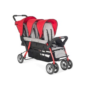 Foundations Trio Sport Tandem Stroller, Red
