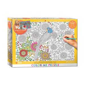 EuroPuzzles Color-Me Puzzle - Beautiful Garden: 300 Pcs