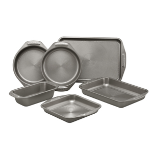 6pc Total Bakeware Set Gray