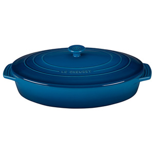 3.75 Qt. Classic Stoneware Covered Oval Casserole Marseille